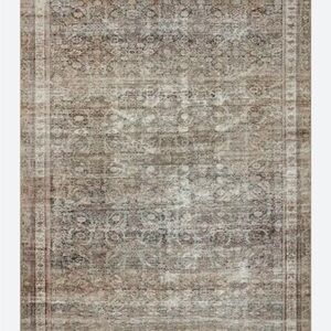 LOLOI brand new terracotta/ink accent rug.